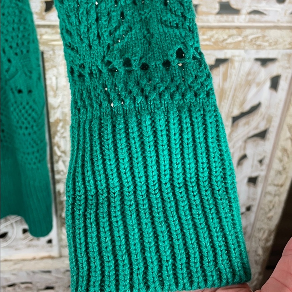 Liz Claiborne Open Weave Button Front Cardigan - image 5